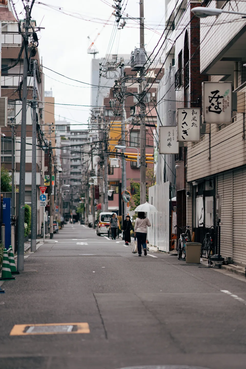 A residential street in Tokyo, Japan