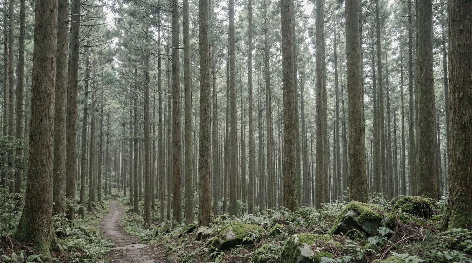 A mountain landscape in Japan